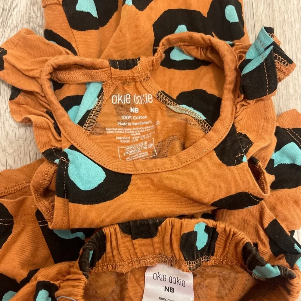 Okie dokie baby girl newborn outfit